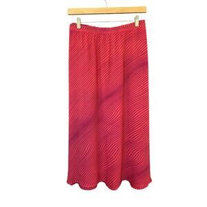 Coldwater Creek Women's Reversible Skirt Size 2X (20-22) Pink Prints